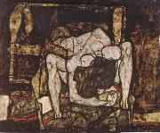Egon Schiele Blind Mother Spain oil painting artist
